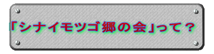 シナイモツゴ郷の会って？ 